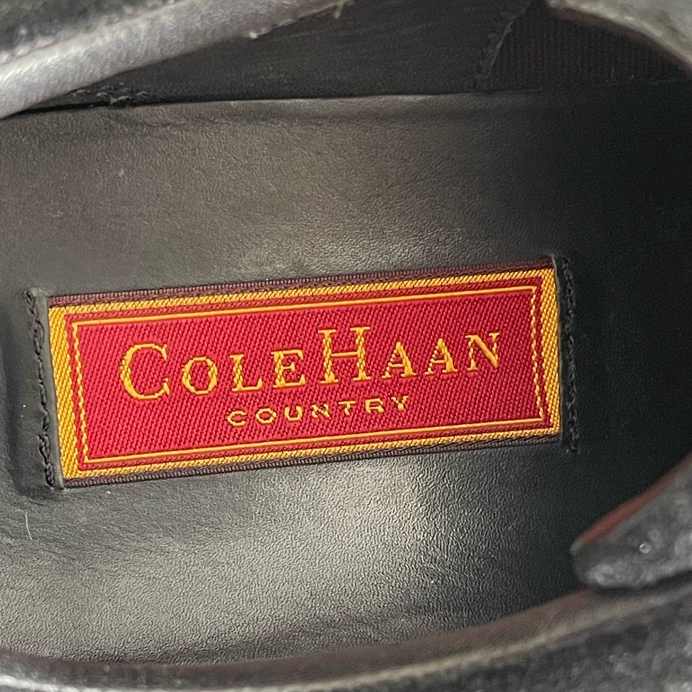 Cole Haan Country. Black suede and leather hiking short boots. Waterproof. 9 1/2 - Picture 5 of 8